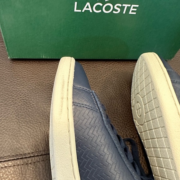 Lacoste Womens Carnaby EVO119 Navy/Off white shoes - Picture 8 of 12